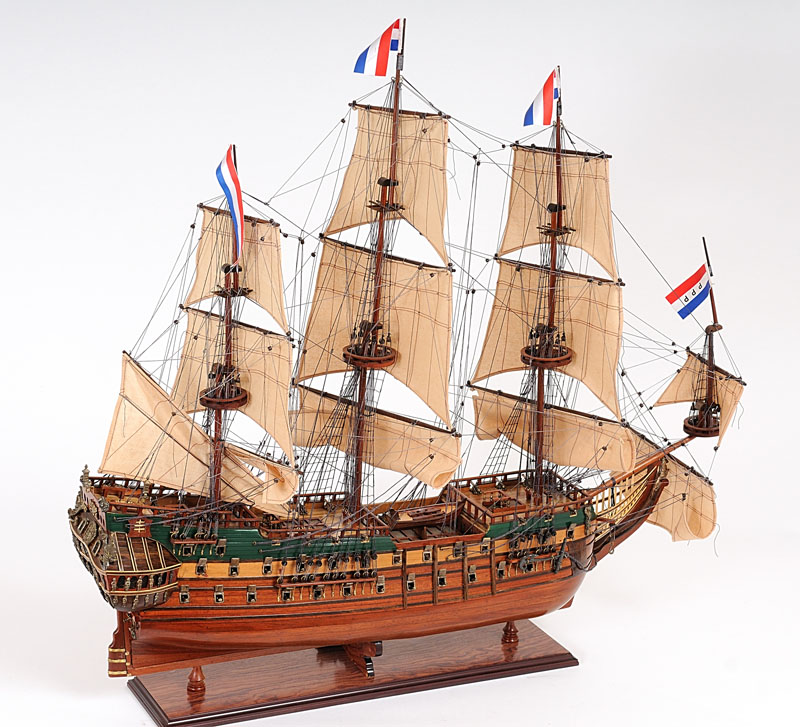 Holland Frigate Friesland Wooden Handmade Wooden Sailing Ship Model 35" 