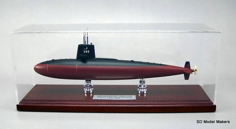 Skipjack Class Submarine Wood Desktop Model