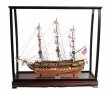 Table Top Display Case with USS Constitution
