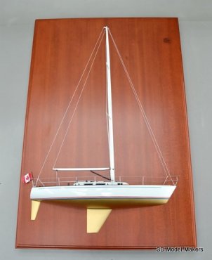 J boat half hull model