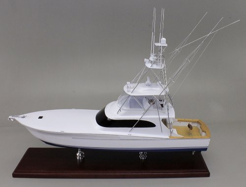 SD Model Makers > Custom Power Boat Models > Lightning 64 Sport Fishing  Yacht - 24 Inch Model