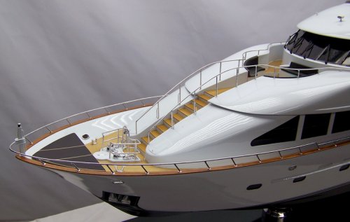 Crescent yacht scale model