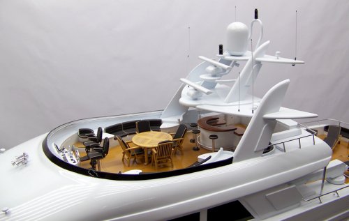 Crescent yacht scale model