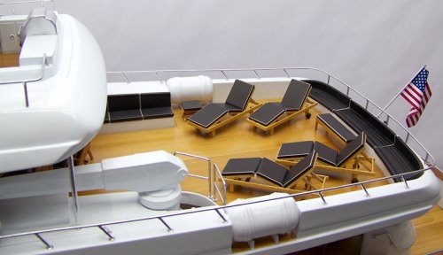 Crescent yacht replica model