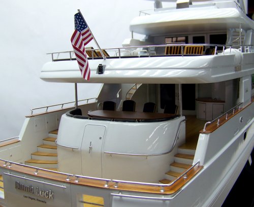 Crescent yacht replica model