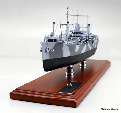 USS Haskell Attack Transport Handcrafted Wooden Ship Model 28" 