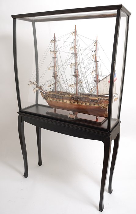 Preassembled  Tall Ship Display Cases - With Legs