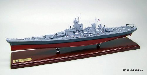 WWII battleship USS Wisconsin BB-64 diecast 1/1000 model ship 