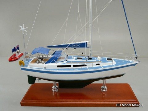 Oyster sailboat replica model