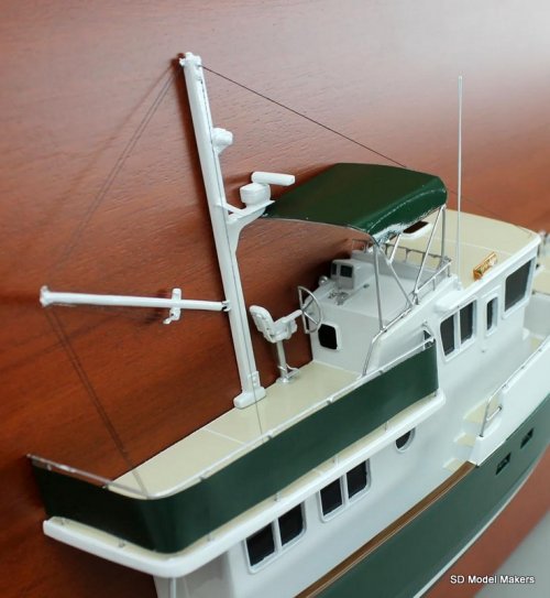 Selene 43 Detailed Half Hull Model - 18 Inch