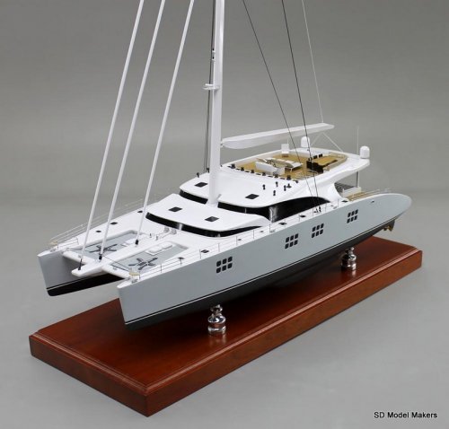sunreef catamaran scale model