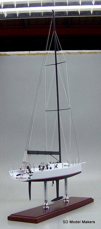 tp 52 sailboat scale model