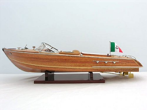 Medium Wood Model Speedboat