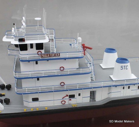 Tugboat 4 - 12 Inch Model in Acrylic Case