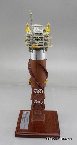 Offshore Oil Platform (Trus Spar) - 18" Tall Model