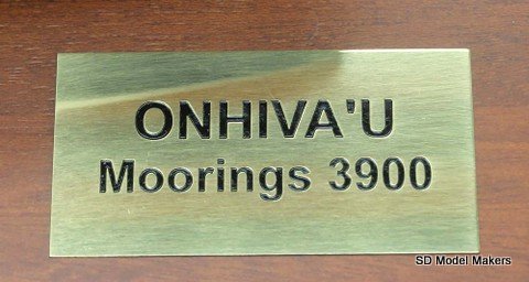 Moorings 3900  Detailed Half Hull Model - 15 inch