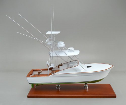 Custom Sport Fishing Boat Scale Model