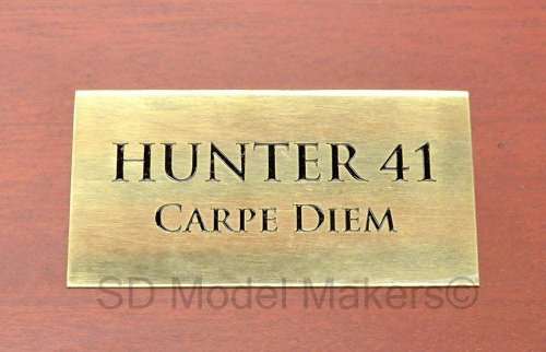 Hunter 41 Detailed Half Hull Model - 18